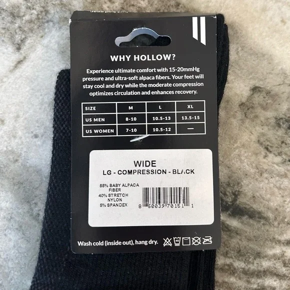 NWT *2 PAIRS* Holloway Compression Athletic, Ski Socks - Black, unisex - Picture 2 of 9